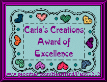 Carla's Creations: Award of Excellence